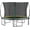 Green-12ft, variant on 12FT Springfree Trampoline, Bungee Cord Jumping Mat with Fiberglass Poles and Enclosed Safety Net for Kids and Family Outdoor Use