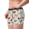thumbnail image 2 of Pofeuu Various Chicken Print Men’s Boxer Briefs, Moisture-Wicking Underwear, Regular,Trunk-Medium, 2 of 5