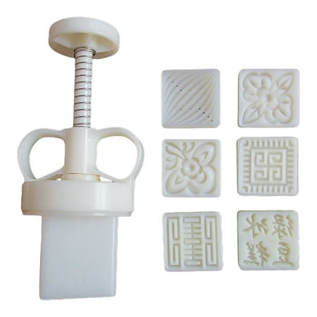 

Plastic Mooncake Mold 30g Square Strawberry Stamp Cookie Cutter Mould DIY Baking