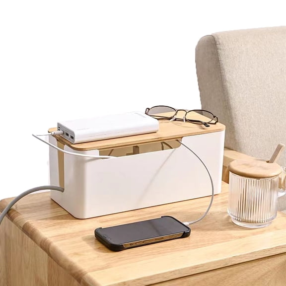 KYAIGUO Cable Management Boxes Stylish Cord Organizer and Cable Storage Boxes Cord Boxes to Hide Power Outlets