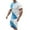 Blue, variant on Men's Suits Men's 2 Piece Short Sleeve Men's Tracksuits Pullover Patchwork Casual Hippie Holiday Beach Men Short Sets Outfits