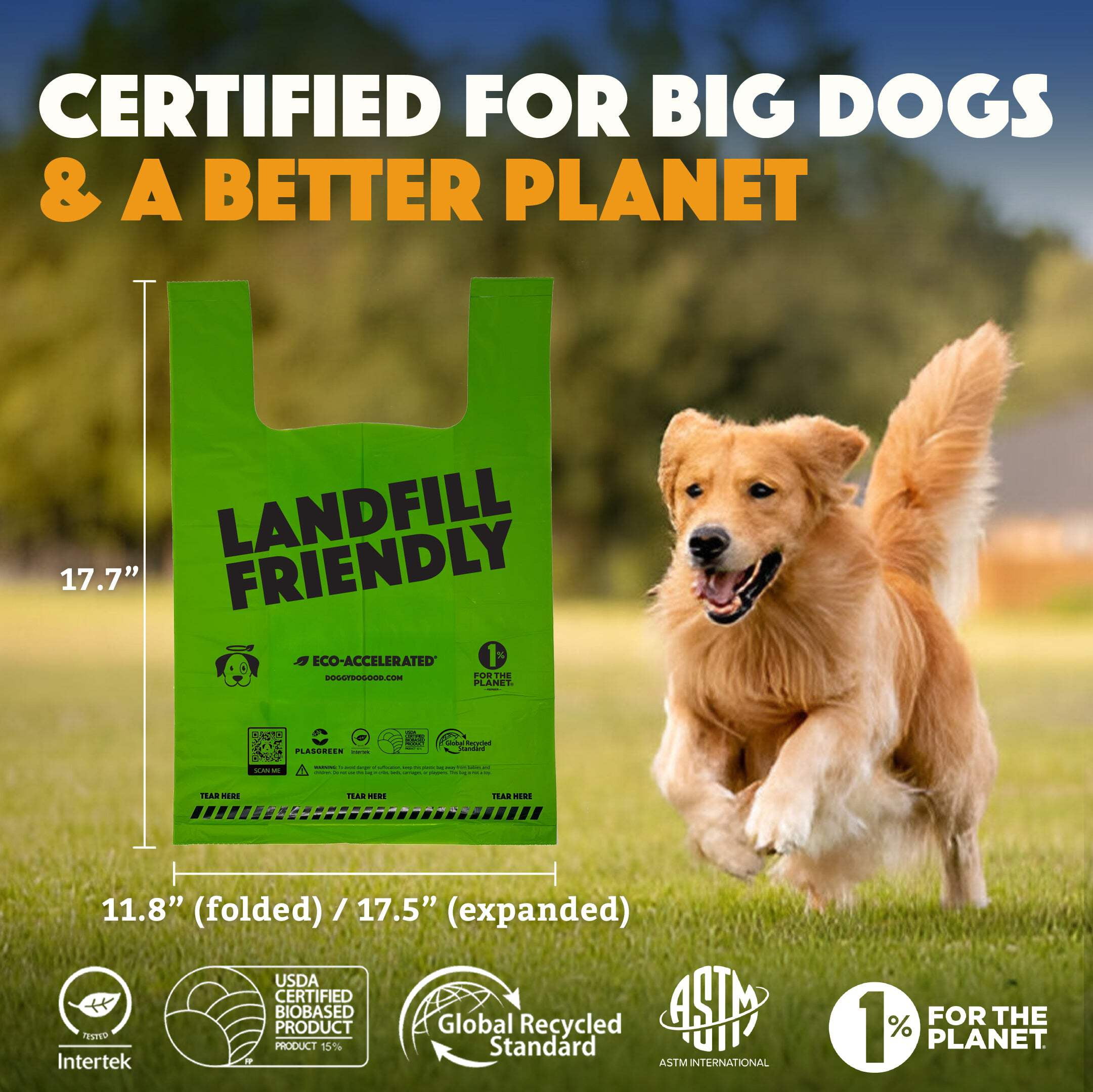 Landfill-Friendly Grab  Go XL Handle Bags - 90 Bags