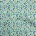 thumbnail image 1 of oneOone Cotton Poplin Light Mint Green Fabric Asian Suzani Fabric For Sewing Printed Craft Fabric By The Yard 42 Inch Wide, 1 of 5