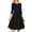 Black, variant on Women's Cocktail Dress Evening Dress 3/4 Sleeve Solid Color Vintage Wedding Guest Dress for Party Banquet Spring Fall,Black,L