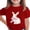 #0186-Red, variant on Cowsor Tween Boys Girls Easter Fun Print Crew Neck Short Sleeve Cotton Tee Comfortable Lightweight Casual Easter Daily Wear for Kids 3-15 Years