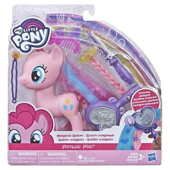 My Little Pony Magical Salon Pinkie Pie Toy - 6-Inch Hair Styling Fashion Pony