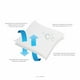 thumbnail image 5 of Funda con somier para ropa de cama, tamaño king, impermeable, color blanco, 5 of 6