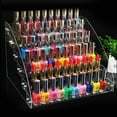 thumbnail image 2 of Tebru Nail Polish Rack  Durable Nail Polish Acrylic Clear Makeup Display Stand Rack Organizer Holder  Nail Polish Display Rack, 2 of 5