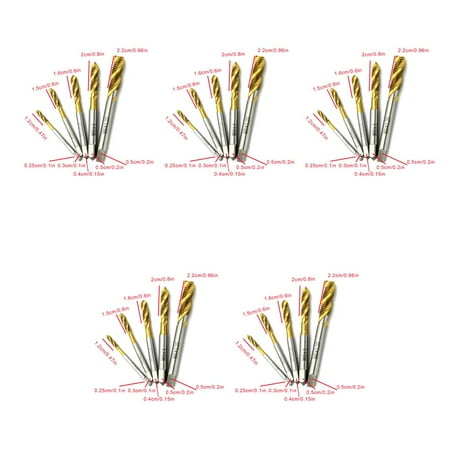 

5 Set 5pcs/Set M3 M5 M6 M8 HSS Spiral Flute Metric Taps Set Screw Taps for Metal Wood Plastic Tapping
