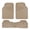 Beige, variant on CAR GRAND Rubber Car Floor Mats, All Season All Weather Waterproof Automotive Mats Full Set 3 Pieces, Trim to Fit for Cars Sedans SUVs Trucks, Anti-Slip Easy Clean, All Black