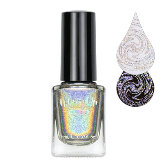 Whats Up Nails - Welcome to Holowood Stamping Polish (Silver Holo)