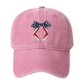 thumbnail image 2 of Xysaqa Unisex Baseball Cap Independence Day American Flag Printed Hat Cotton Washed Trucker Hat for Women Men (1PC), 2 of 3