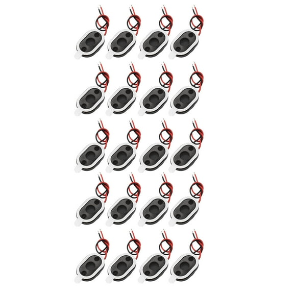 20pcs 10x15x3mm 8 Ohm 0.5W 2-Wire Audio Mediant Stereo Speaker for GPS
