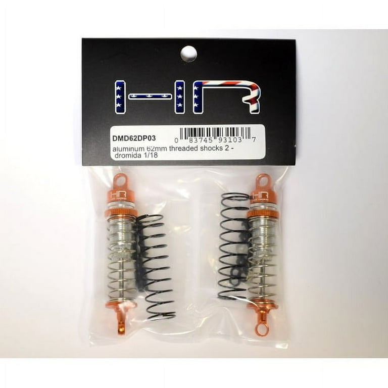 Hot Racing Aluminum 62mm Threaded Shocks Dromida 1/18
