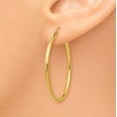 thumbnail image 3 of 14k Yellow Gold 2x35mm Hoop Earrings Round, 3 of 8