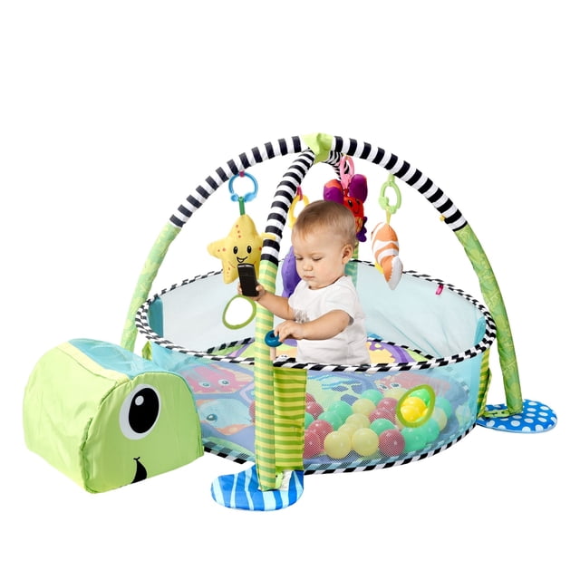 Gimnasio para Bebe Corral Didactico de Pelotas 3 en 1 Juego Picool Tortuga