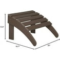thumbnail image 2 of ZYPPP Furniture Adirondack Ottoman Outdoor Patio Footrest 13.5" Inch Folding Footstool for Outdoor Adirondack Chair (Dark Brown), 2 of 8