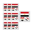 thumbnail image 2 of Pegatinas de tatuajes temporales de fútbol americano pack de 10 para fiestas, ver partidos, decoraciones de bar, banderas multicolores de equipos, 2 of 6
