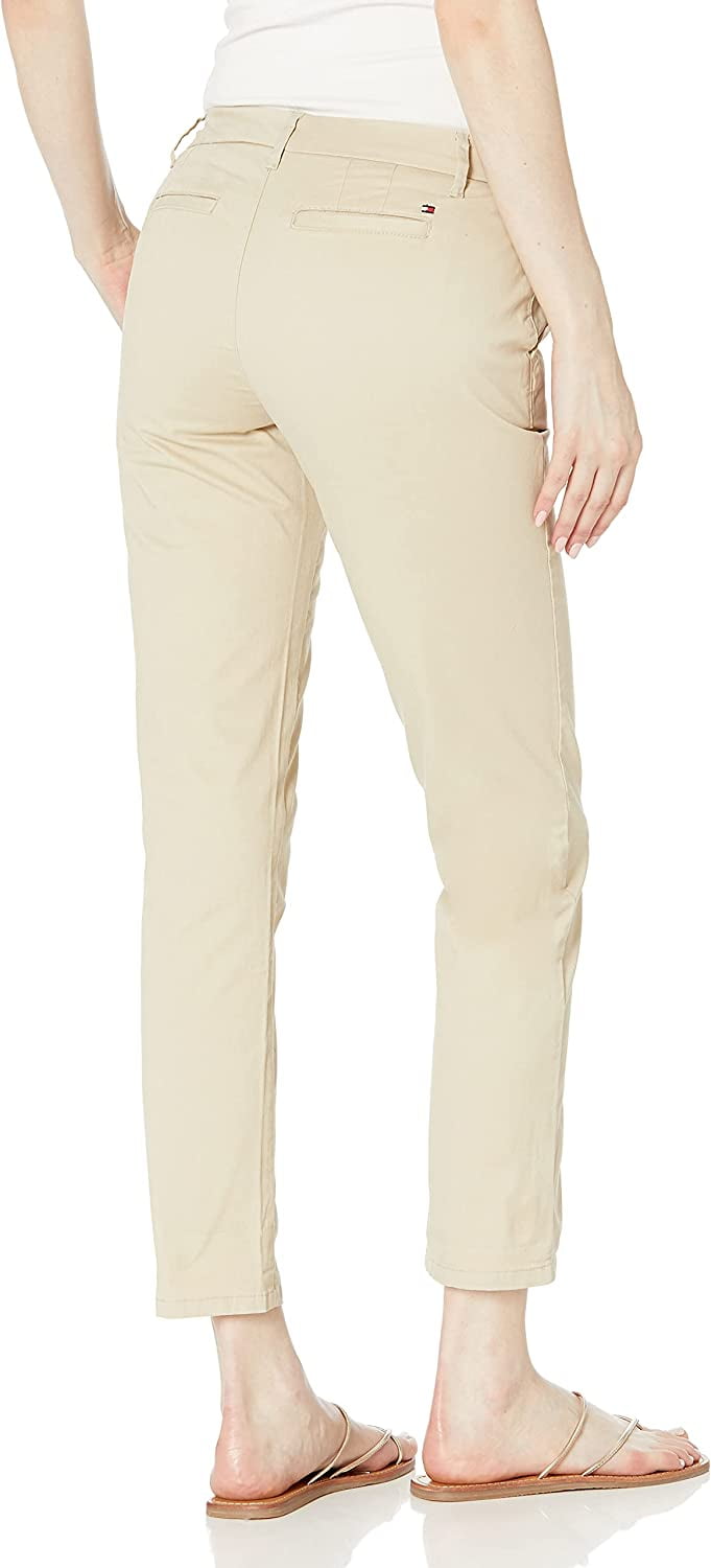 Tommy Hilfiger Womens Relaxed Fit Hampton Chino Pant Standard and Plus Size  24 Plus Khaki - Walmart.com