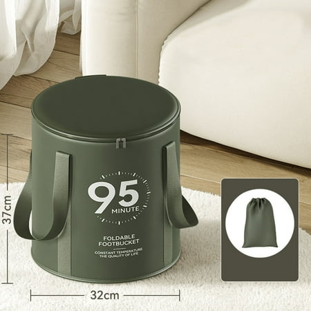 Collapsible Foot Bath Basin Foldable Soaking Tub Portable Travel Bucket With Handle For Relaxation Spa Camping
