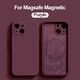 thumbnail image 3 of Liquid Silicone Magnetic Cases For iPhone 15 11 14 13 12 Pro Max Plus For Magsafe Wireless Charging Soft Cover Phone Accessories, 3 of 5