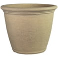 thumbnail image 2 of Sunnydaze Anjelica 20" x 20" x 16" Round Beige Polyresin Outdoor Planter Pot, 2 of 13