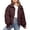 Brown, variant on Women’s Winter Cropped Puffer Jacket Coat Casual Quilted Baggy Long Sleeve Zip Down Jackets Outerwear Brown S