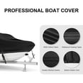 thumbnail image 4 of Boat Cover 17-19 ft, Waterproof 900D Heavy Duty Boat Cover, PU Marine Grade Polyester Boat Covers 17-19 ft, Fits Bass, V-Hull, Tri-Hull, Runabout, Jon, Fishing, Trailerable, Beam Width 115 inch, 4 of 7