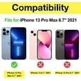 thumbnail image 2 of [2 Pack] FYBTO iPhone 13 Pro Max Privacy Screen Protector, 9H Anti Spy Dark Tempered Glass Screen Film Guard for iPhone 13 Pro Max 6.7 Inch 2021, Case Friendly Bubble-Free, 2 of 5