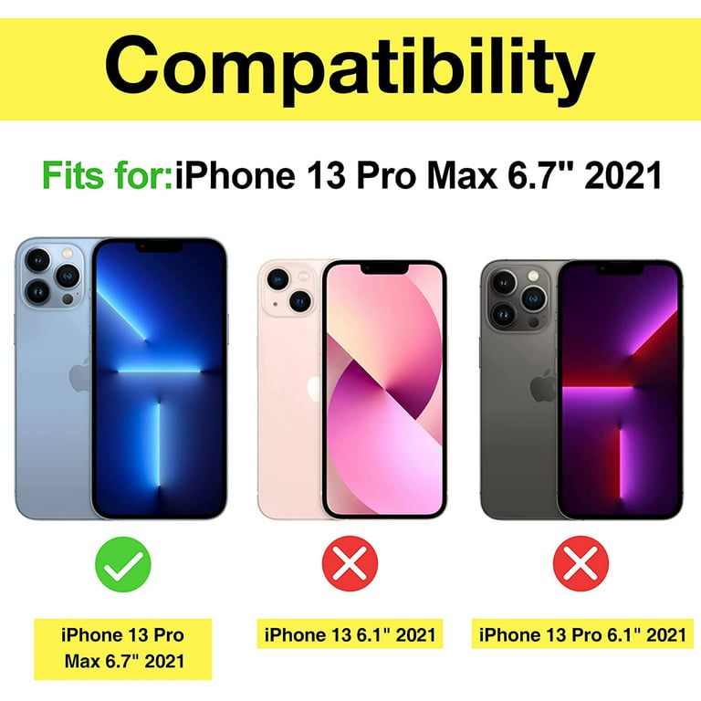 ProCase 2 Micas compatibles con iPhone 14 Plus y iPhone 13 Pro Max
