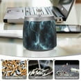 thumbnail image 6 of Yayeee Ashtray with Lid for Cigarette Smokeless Stainless Steel Home Ash Holder, Lightning Pattern, 6 of 7