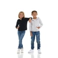 thumbnail image 2 of Cudlie 2-Pack Toddler Zip-Up Hoodies for Boys and Girls – Colorful Cotton Blend Sweatshirts with Pockets – Durable Machine Washable Jacket - Jet Black, Quiet Grey - Size 24 Months, 2 of 11