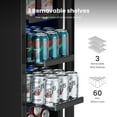 thumbnail image 3 of Yeego 12 Inch Beverage Refrigerator,  60 Cans Beverage Cooler with Glass Door, Mini-Fridge for Home,Office, 3 of 8