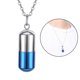 thumbnail image 4 of Collar de de cremación Colgante de botella de tubo Colgante de Azul Yinane Cadena de collar, 4 of 7