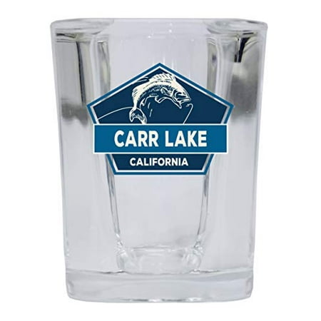 

Carr Lake California Souvenir 2 Ounce Square Base Liquor Shot Glass 4-Pack