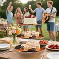 thumbnail image 2 of Wobogo Halloween Pumpkin House 3 Tier Acrylic Cake Stand with Clear Round Hold for Wedding Holiday Birthday Baby Shower Tea Party, 2 of 8