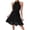 Black, variant on Women's Halter Dresses Spring Summer Sleeveless Tiered Ruffle Hem Mini Dresses Sweet Style A-Line for Beach Vacation Party