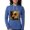 Heather Blue, variant on CafePress - Sunflower Long Sleeve T Shirt - Womens Hooded Shirt