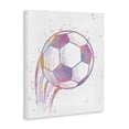 thumbnail image 3 of Stupell Industries Fast Pastel Soccer Ball Canvas Wall Art, design by Marcus Prime, 40 x 30, 3 of 7