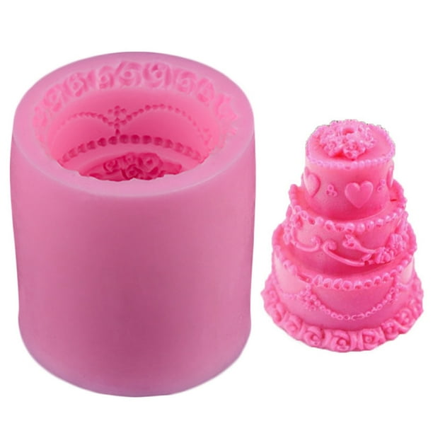 Molde decorativo de silicona para hacer pudín, fondant, pastel, jabón