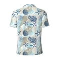 thumbnail image 4 of Rocae Algae Corals and Seashells for Men's Short Sleeve Polo Shirt, Quick Drying Performance Moisture Wicking Sports Men's Golf Shirt XX-Large, 4 of 9