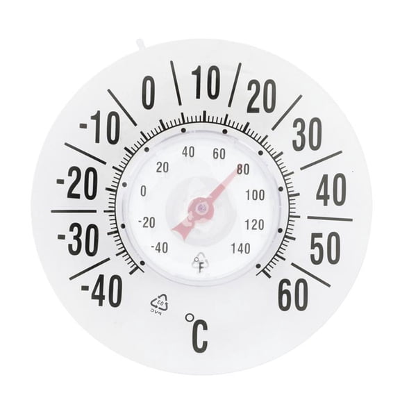 Clear Temperature Thermometers Battery-frees Temperature Monitoring Meter Double Scale -40-60℃ /-40-140°F for Household