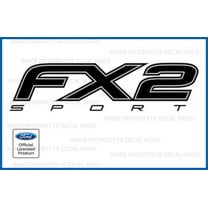 Decal Mods FX2 Sport Decals Truck Stickers BLACK BLACKOUT for Ford F150 - FBLK (2012 - 2014) | FH5T1