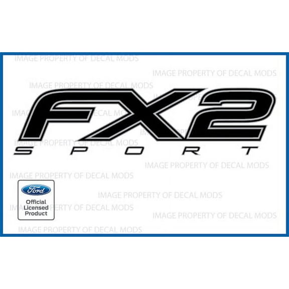 Decal Mods FX2 Sport Decals Truck Stickers BLACK BLACKOUT for Ford F150 - FBLK (2012 - 2014) | FH5T1