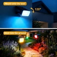 thumbnail image 2 of Flaow Solar Landscape Lights: 8-Pack IP65 Waterproof, RGB 7 Modes. Dusk-to-Dawn Color Changing Spotlights for Garden, Yard, Patio, Driveway., 2 of 7