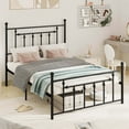 thumbnail image 1 of Costway Full Size Metal Bed Frame with Headboard Under-bed Storage Mattress Foundation, 1 of 10