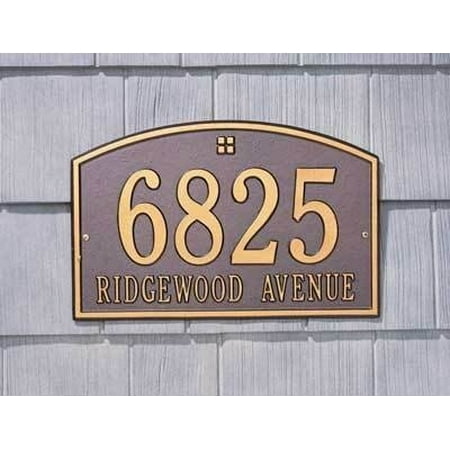 customize whitehall plaque cape charles address line custom dialog displays option button additional opens zoom