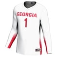thumbnail image 2 of Unisex GameDay Greats #1 White Georgia Bulldogs Lightweight Volleyball Jersey, 2 of 4