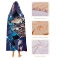 thumbnail image 4 of Goosebumps Hooded Blanket Poncho Wearable Blanket Hoodie Cozy Soft Warm Flannel Fleece Throw Blanket for Women Men Boys Girls, 4 of 7