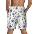 thumbnail image 4 of Balery Purple Chicory Mens Swim Trunks Swim Shorts for Men Quick Dry Inseam Beach Shorts with Compression Liner Pocket-3X-Large, 4 of 9